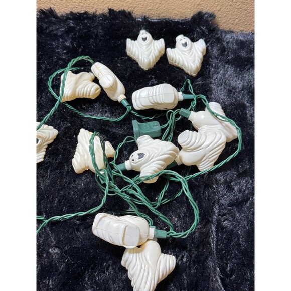 Halloween Ghost String Lights 10ft Spooky Decor With White Ghost Covers - Picture 1 of 3